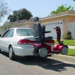 Renting vehicle lift scooter trailer hitch trilift mobility outside carrier