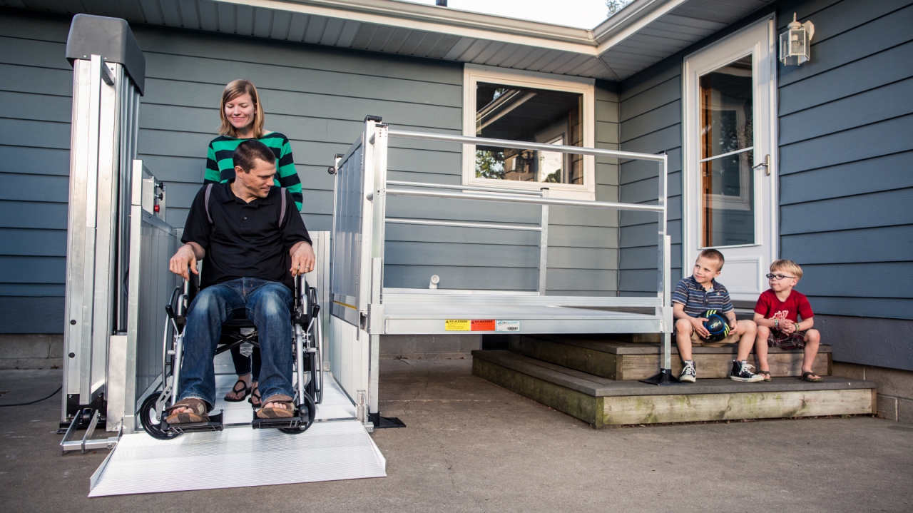 los angeles mobile home vpl wheelchair porch lift stair